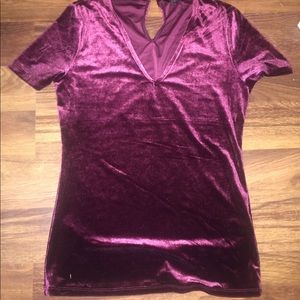 Women's Large velvet top
